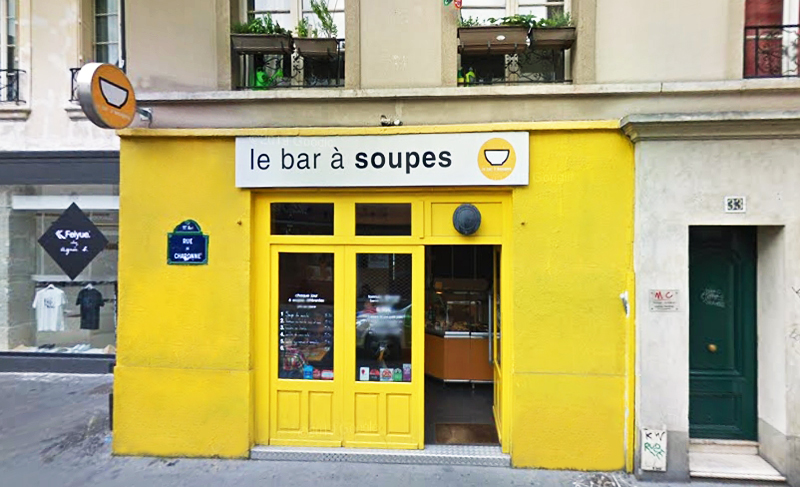 Кафе Le Bar à Soupes в Париже Кафе с супами Le Bar à Soupes