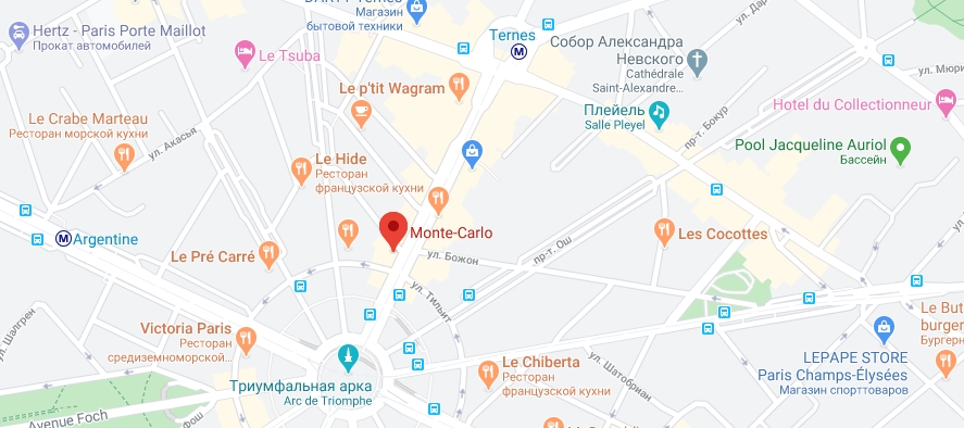 Monté Carlo на карте Где находится Monté Carlo