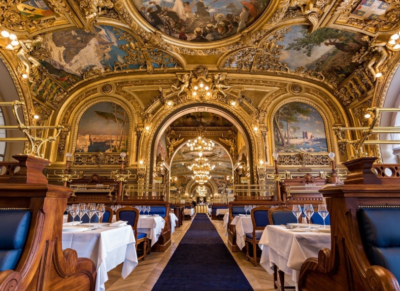 Внутри Le Train Bleu Ресторан Le Train Bleu