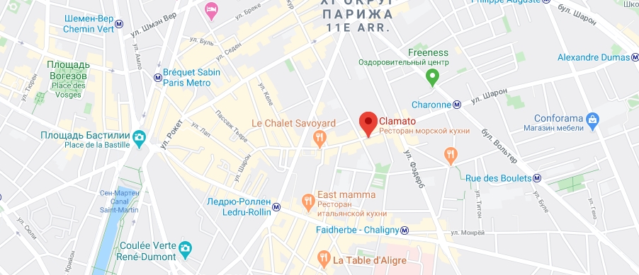 Clamato на карте Где находится Clamato
