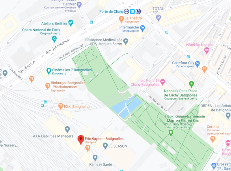 Пекарня Eric Kayser по адресу 51 rue Mstislav Rostropovitch в Париже Пекарня Eric Kayser по адресу 51 rue Mstislav Rostropovitch