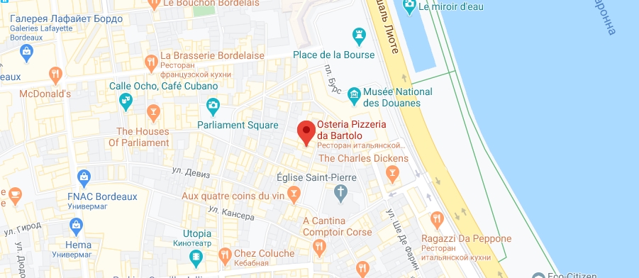 Osteria Pizzeria Da Bartolo на карте Где находится Osteria Pizzeria Da Bartolo