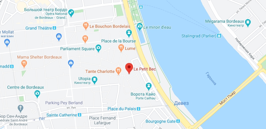 Le Petit Bec на карте Где находится Le Petit Bec