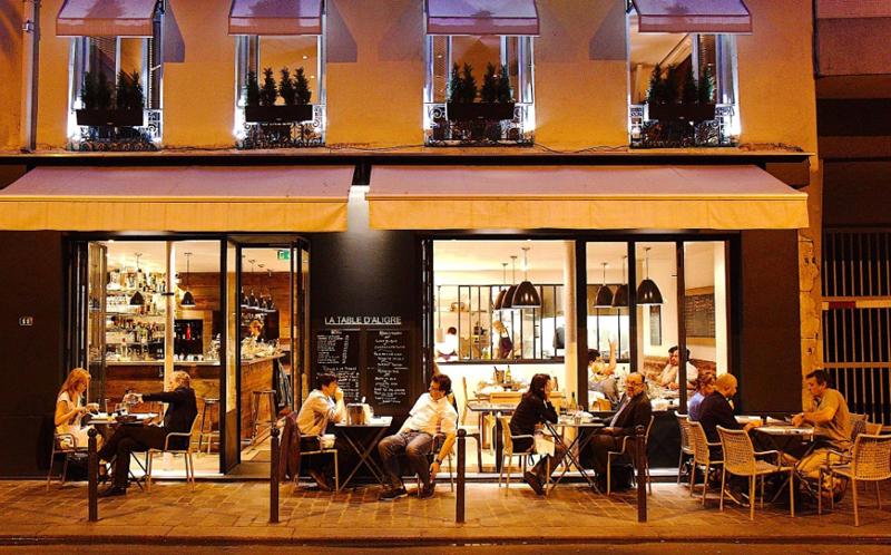 La Table d'Aligre в Париже Вход в La Table d'Aligre