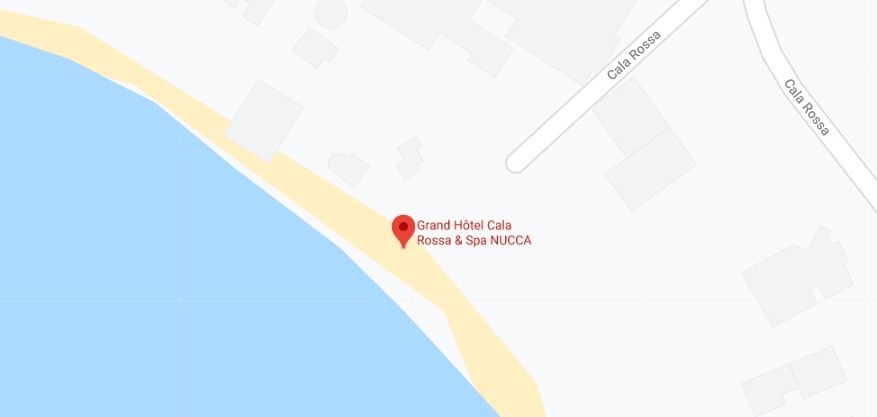 La Table de Cala Rossa на карте Корсики Ресторан La Table de Cala Rossa на карте