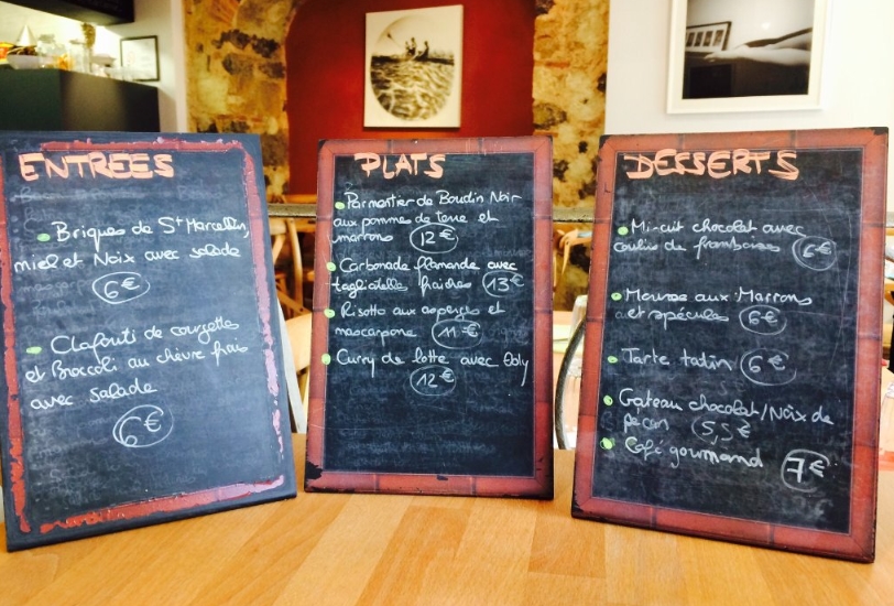Разные меню в Point Bar Три доски с меню в Point Bar