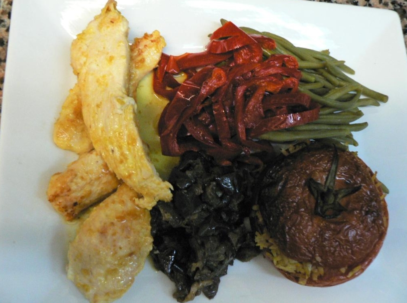 Мясное блюдо в L'age de Raisin Блюдо из L'age de Raisin
