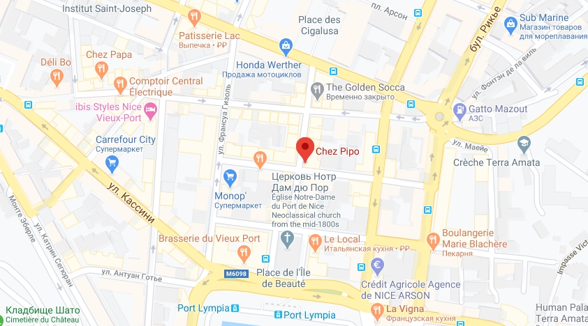 Chez Pipo на карте Где находится Chez Pipo