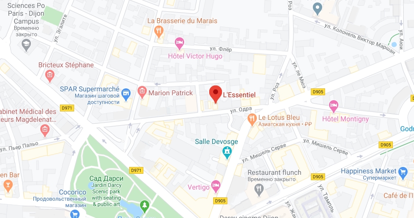 L'essentiel на карте Где находится L'essentiel