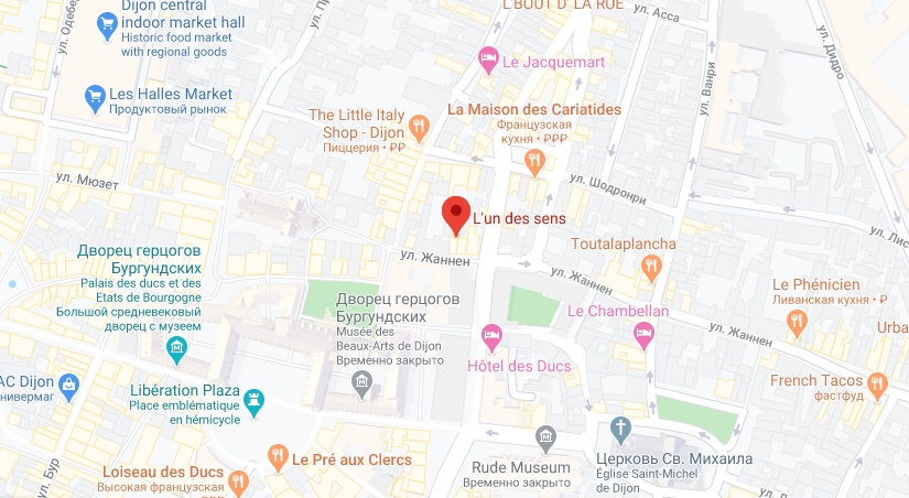 L'un des sens на карте Расположение L'un des sens